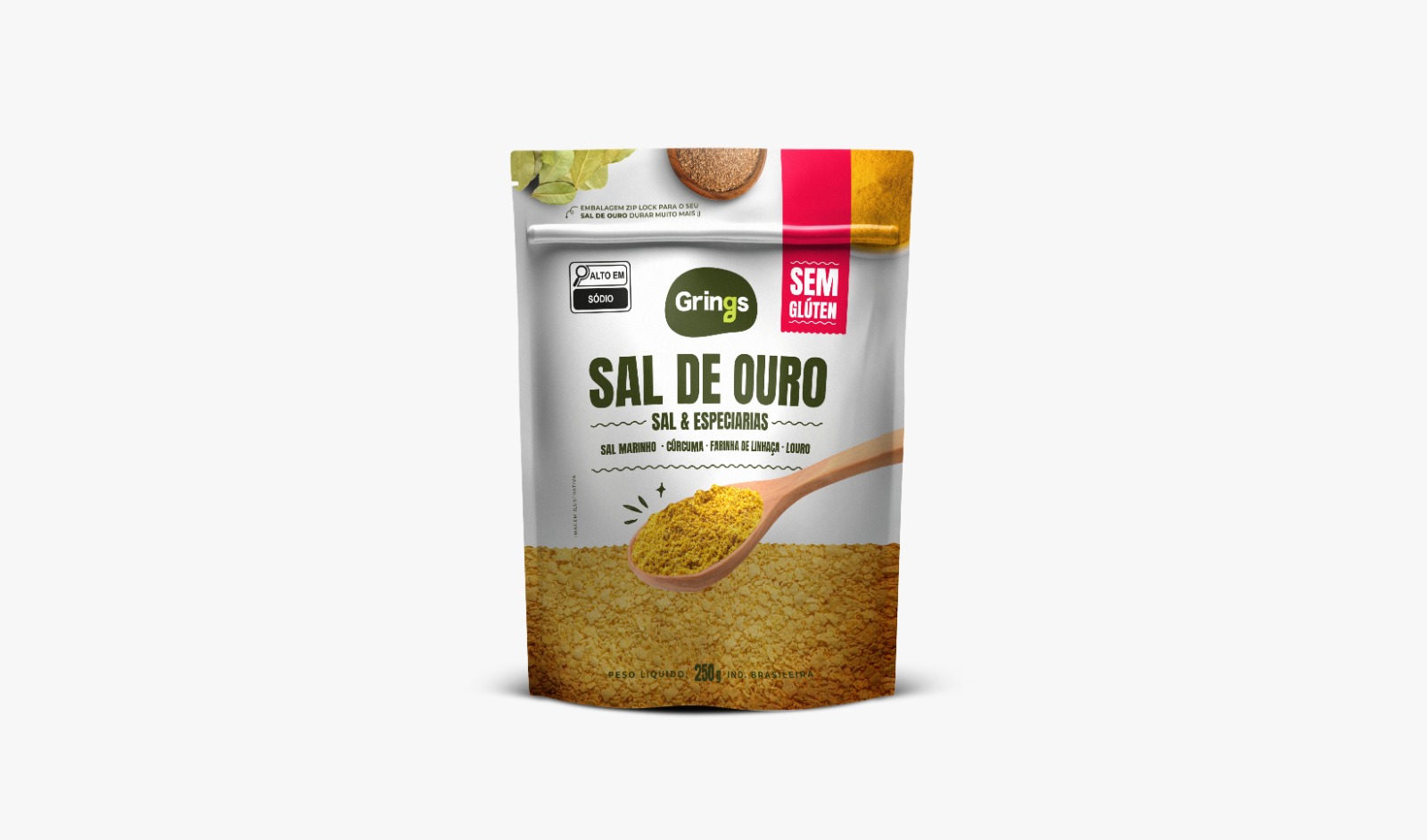 Imagem do produto  Sal de Ouro Sem Glúten 250 Gramas Grings