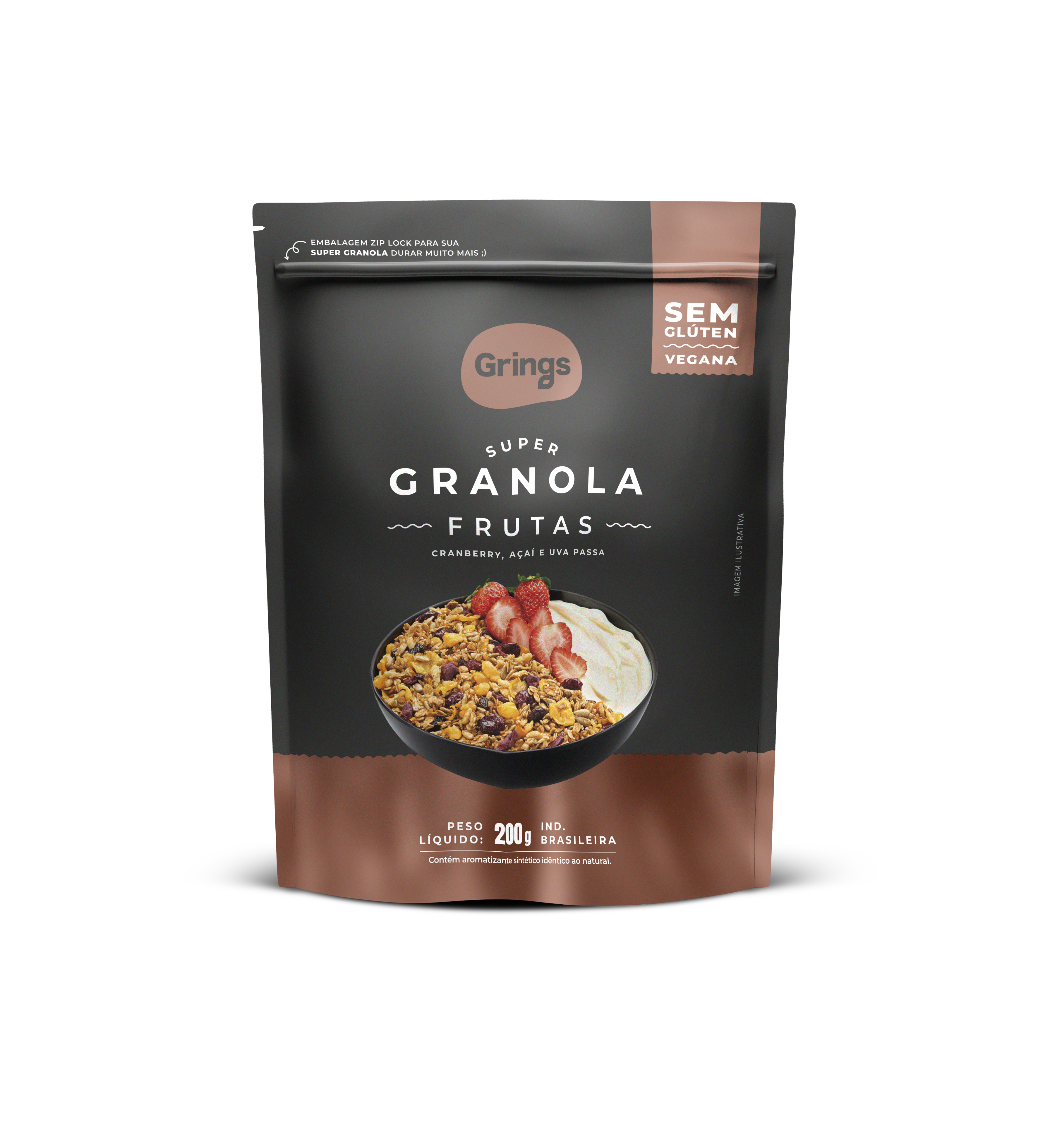 Imagem do produto Super Granola Frutas Sem Glúten 200 Gramas